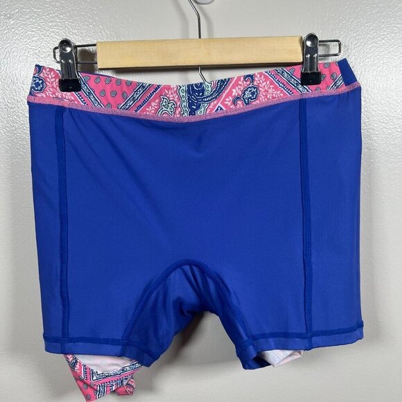 RLX Ralph Lauren Golf Skort Skirt Size Small Paisley Pink Blue Athletic Active - Picture 7 of 9